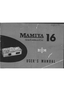 Mamiya 16 Automatic manual. Camera Instructions.